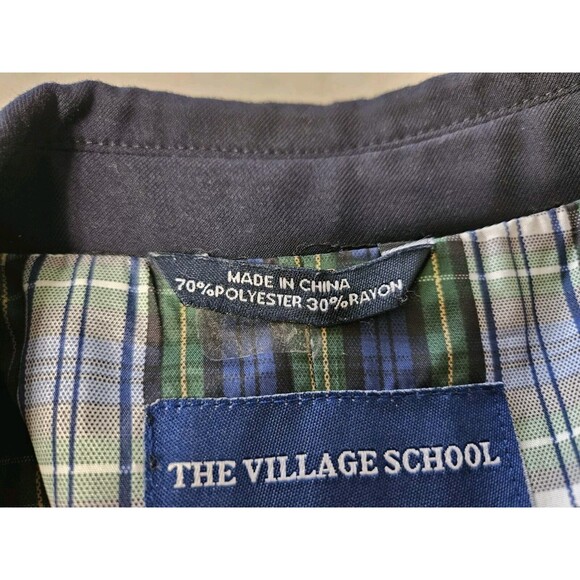 The Village School Blazer Size 38R Golden Buttons Navy - Picture 11 of 11